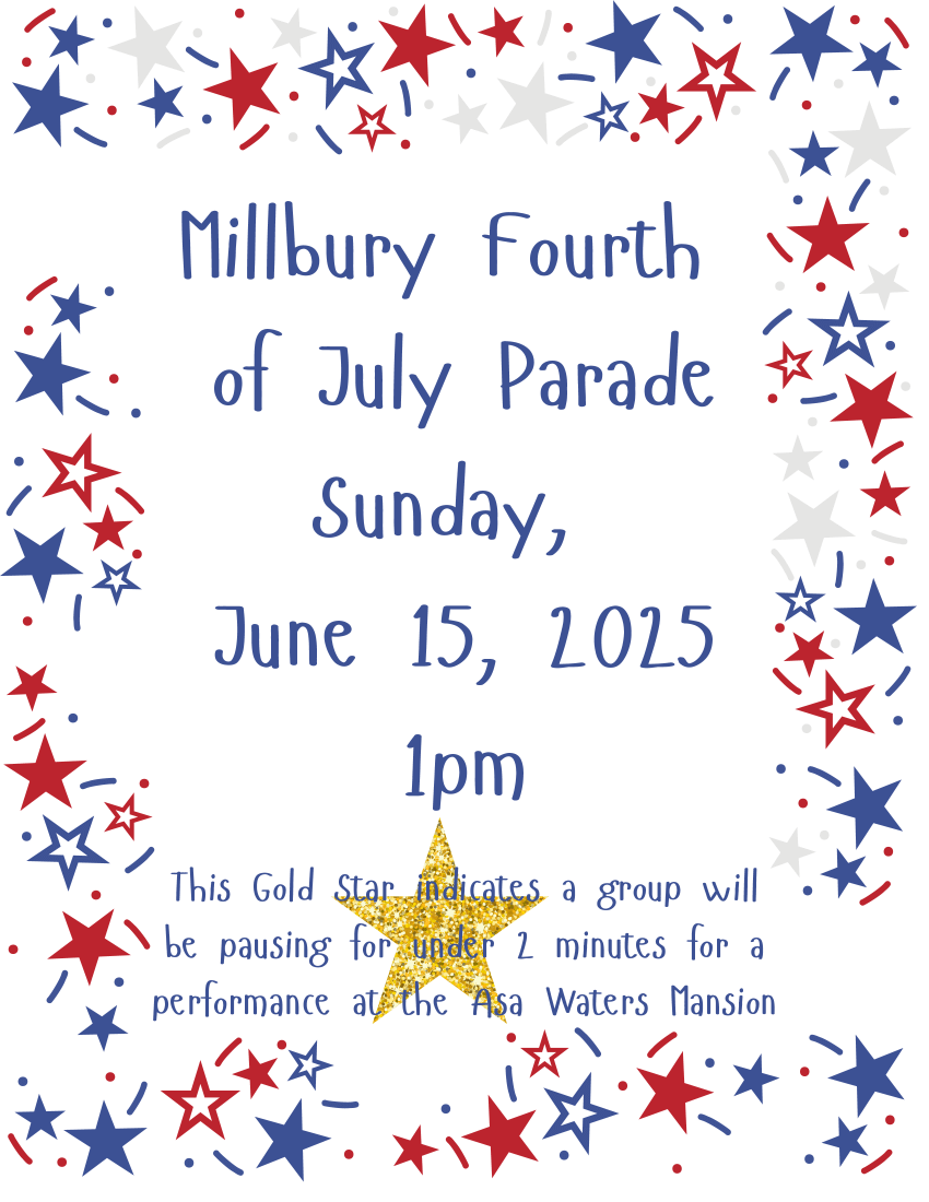 2025 Millbury 4th of July Parade program cover